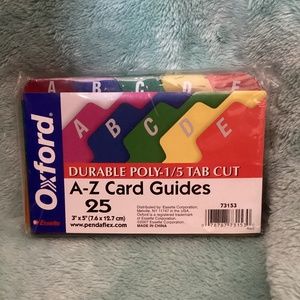 Oxford A-Z Card Guides